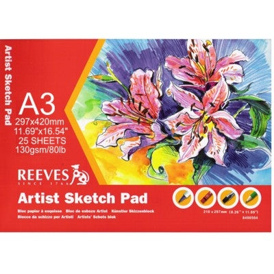 Bloco Para Esboço Sketch Reeves A3 130g/m²